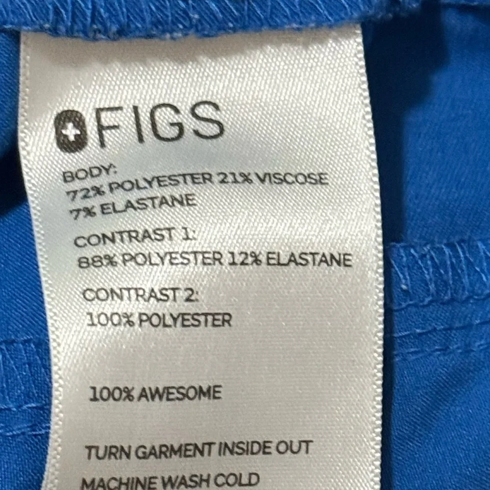 Figs Blue Zamora Joggers – Men's Size Small – Technical Scrub Pants Comfy